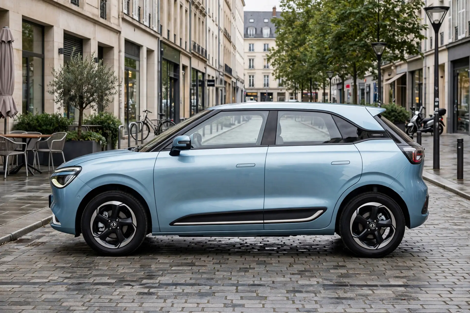 Dongfeng Box, vista lateral en ciudad