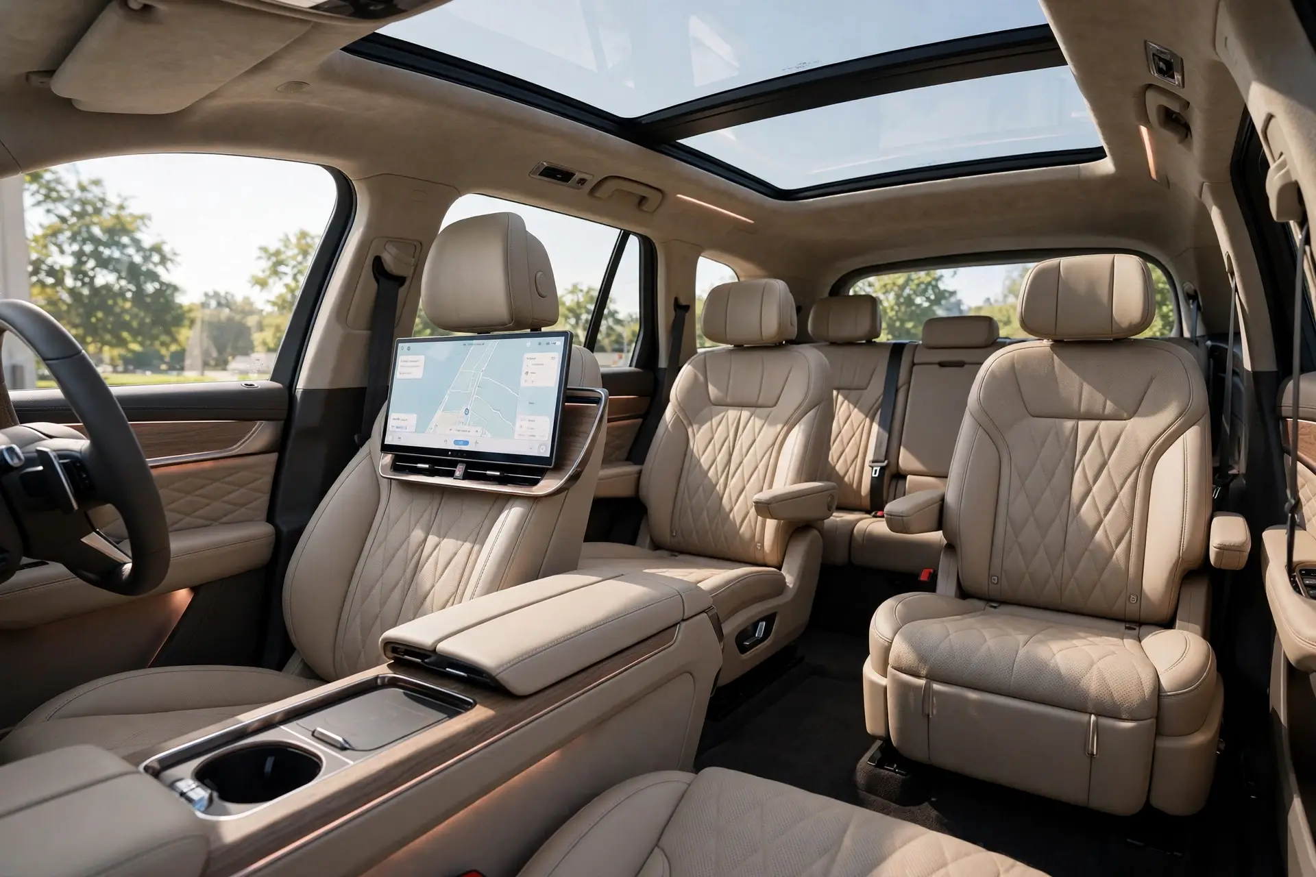 Interior del Dongfeng eπ 008 con 6 plazas