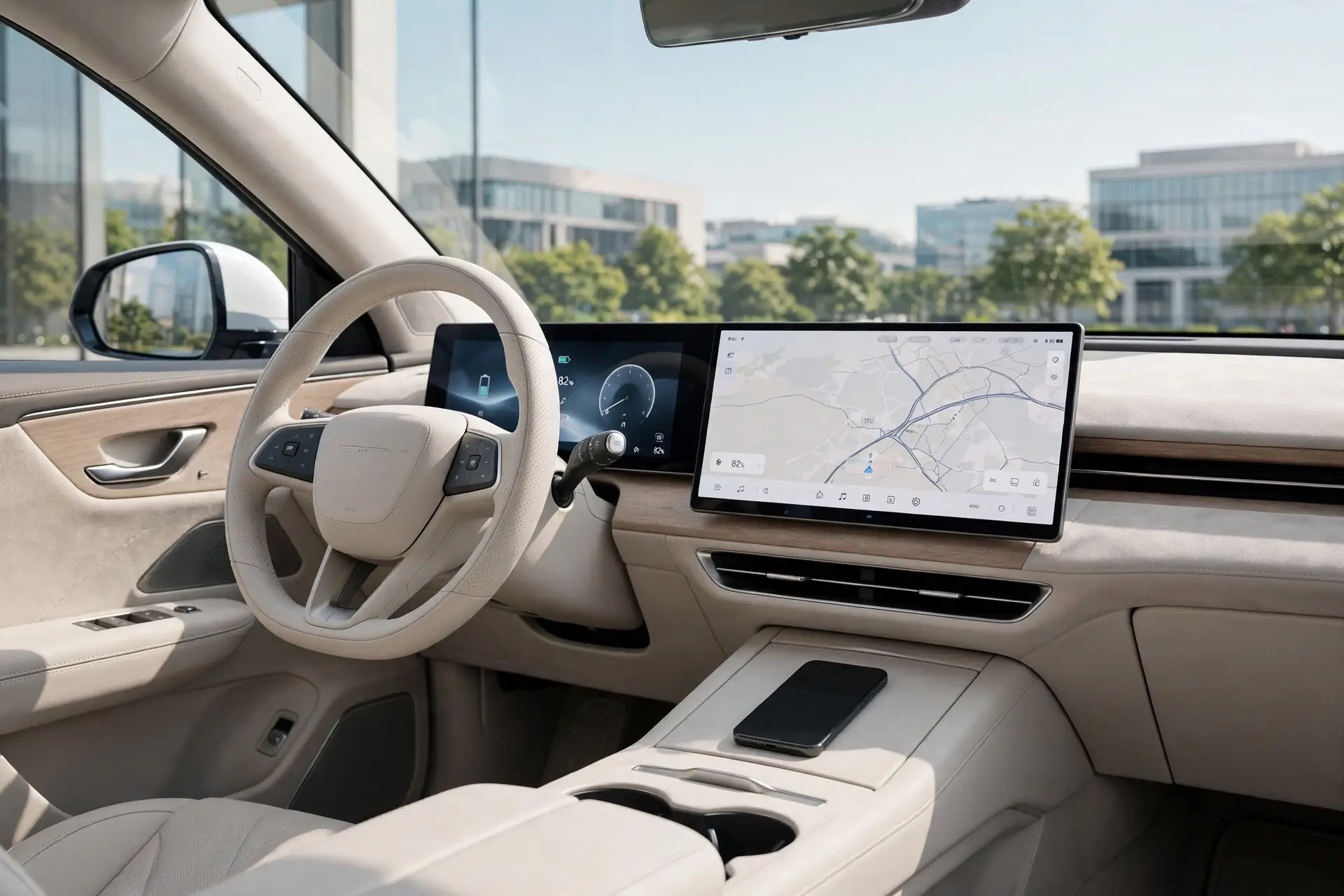 Interior del Exeed Sterra ET