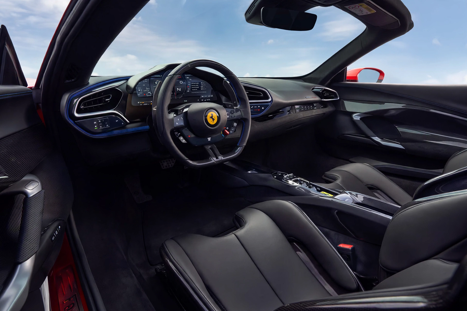 Interior oficial del Ferrari 296 GTS