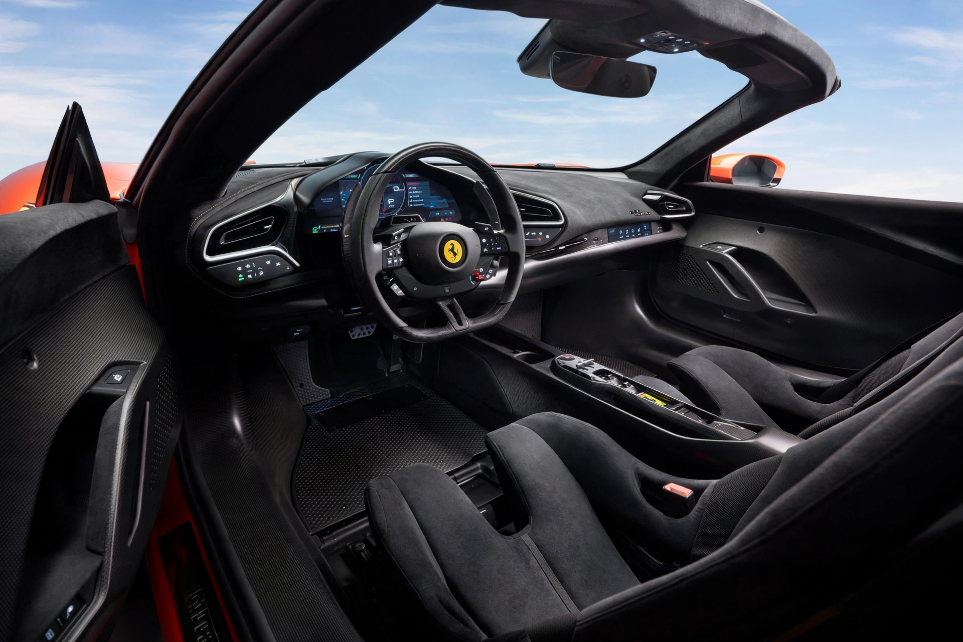 Interior oficial del Ferrari 296 Speciale A