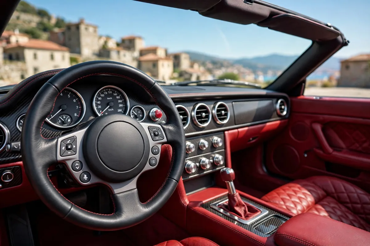 Interior oficial del Ferrari Amalfi Spider