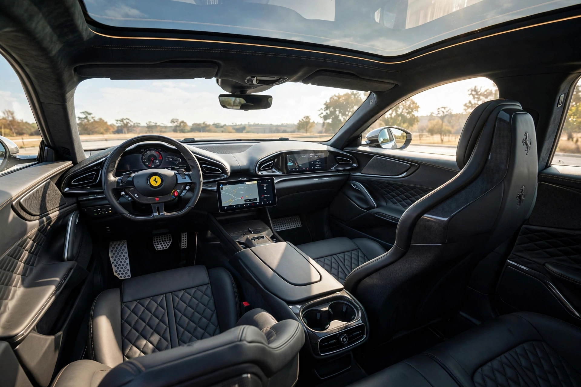 Interior oficial del Ferrari Purosangue