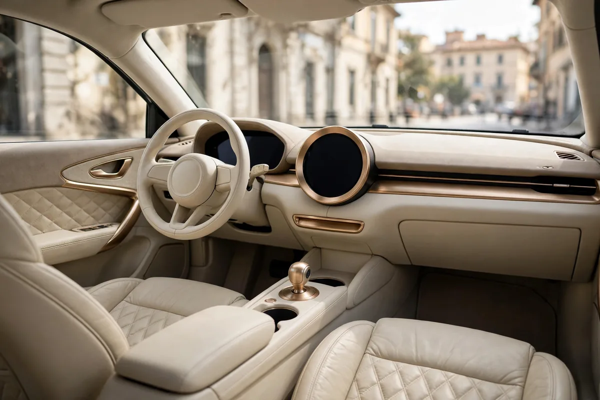 Interior oficial del Fiat 600 Hybrid 110 CV