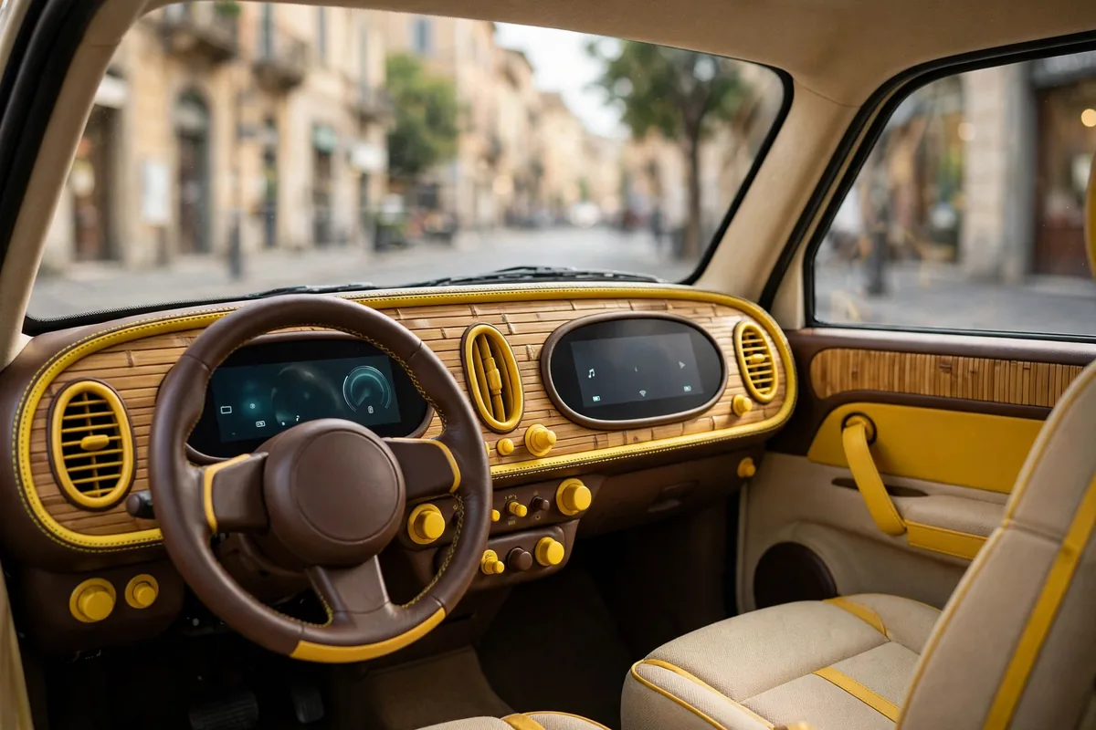 Interior oficial del Fiat Grande Panda EV 113 CV