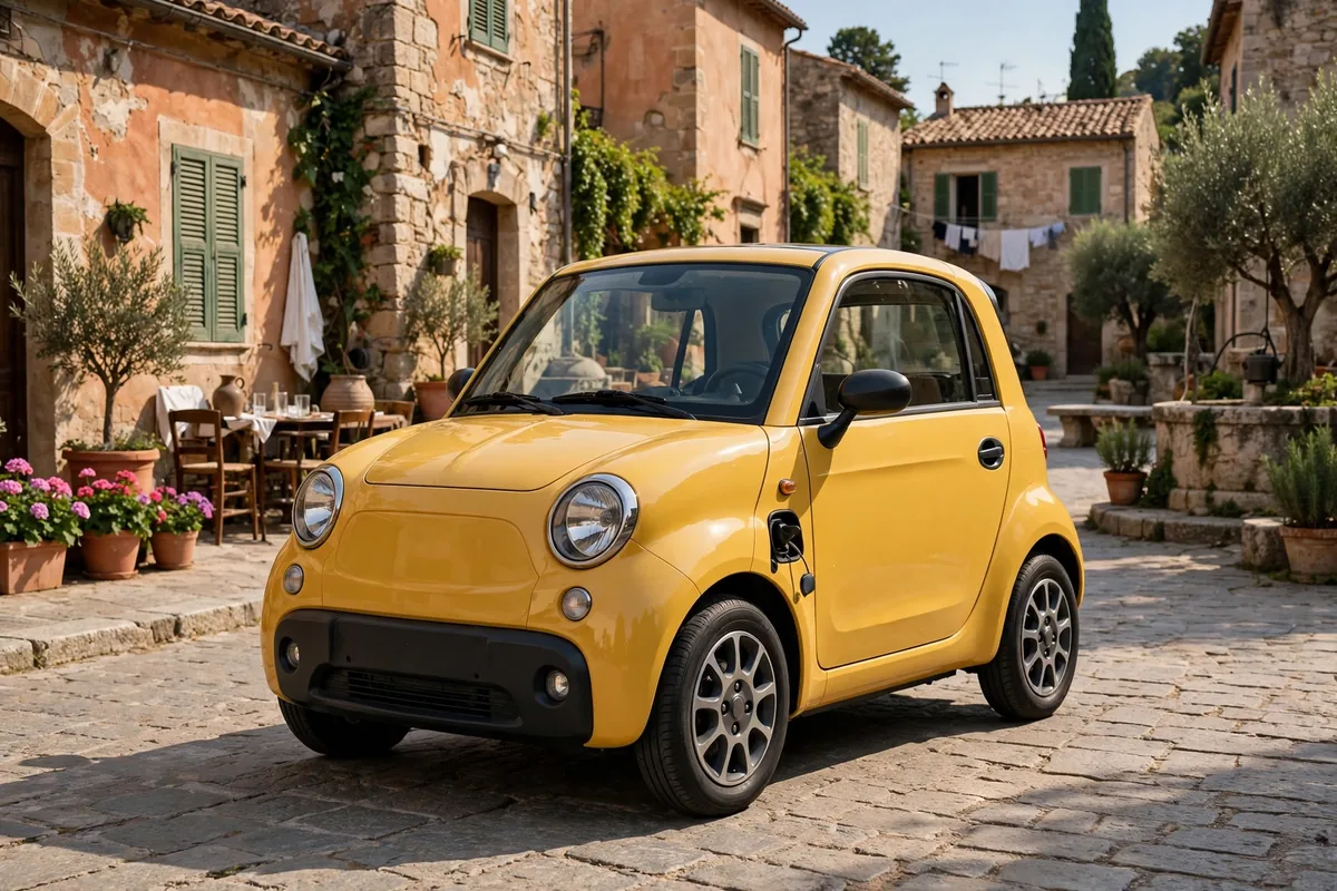 Fiat Grande Panda eléctrico, tres cuartos delantero