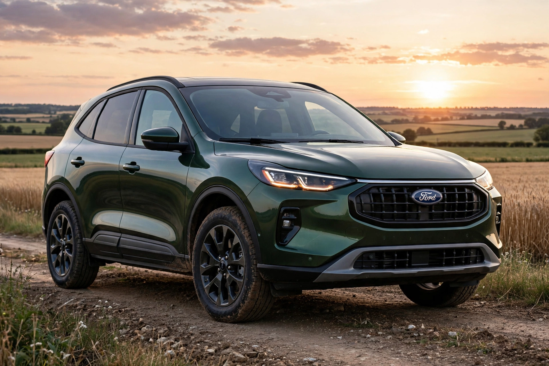 Ford Kuga híbrido FHEV, vista tres cuartos
