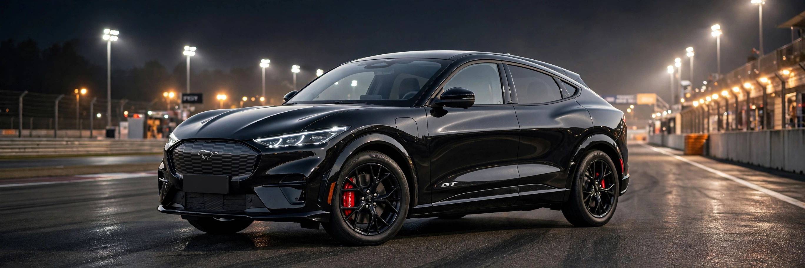 Ford Mustang Mach-E GT, vista tres cuartos