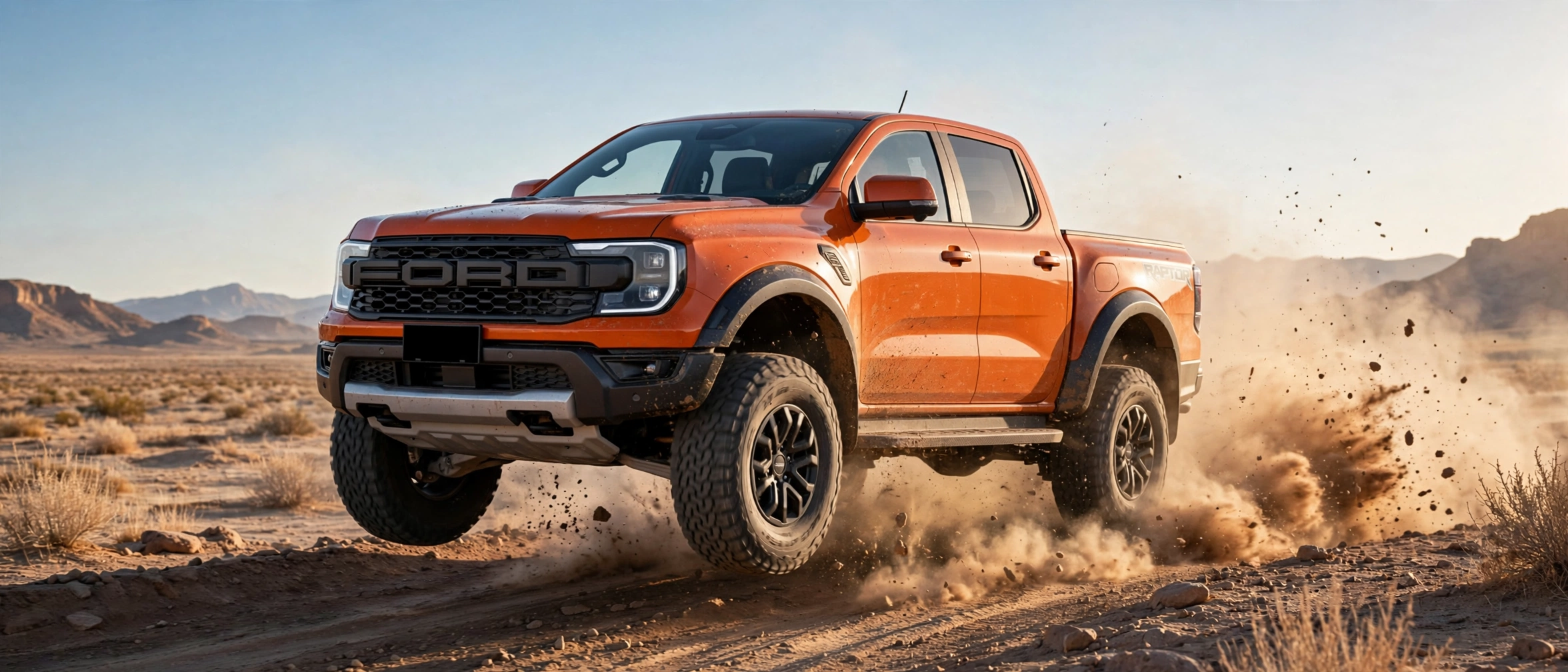 Ford Ranger Raptor, vista tres cuartos