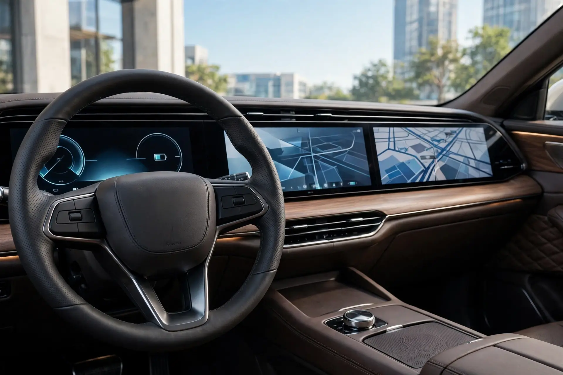 Interior oficial del Forthing T5 EVO