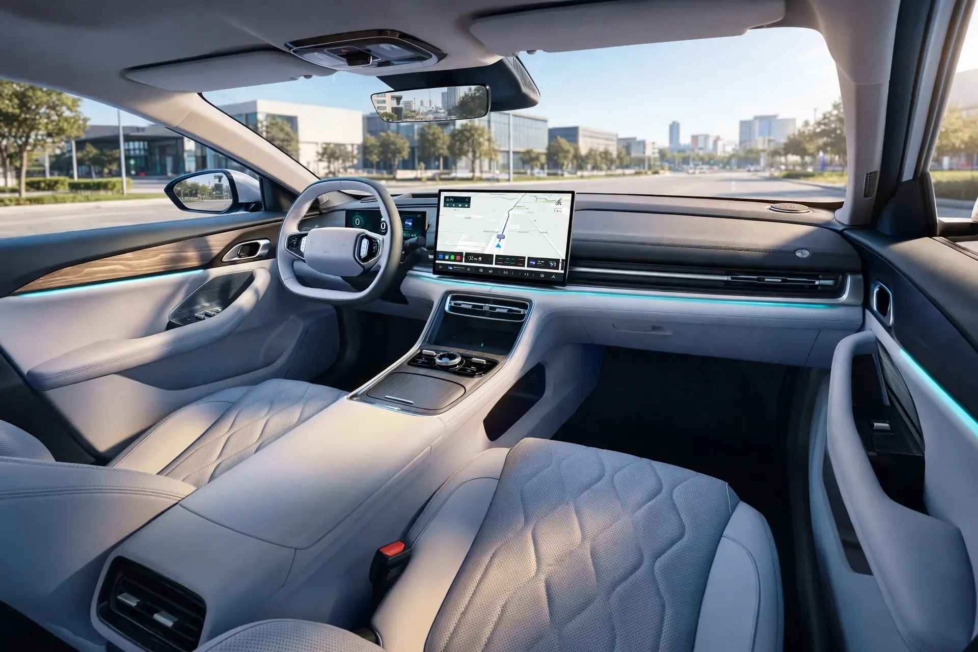 Interior oficial del Geely Galaxy Galaxy A7 EM-i