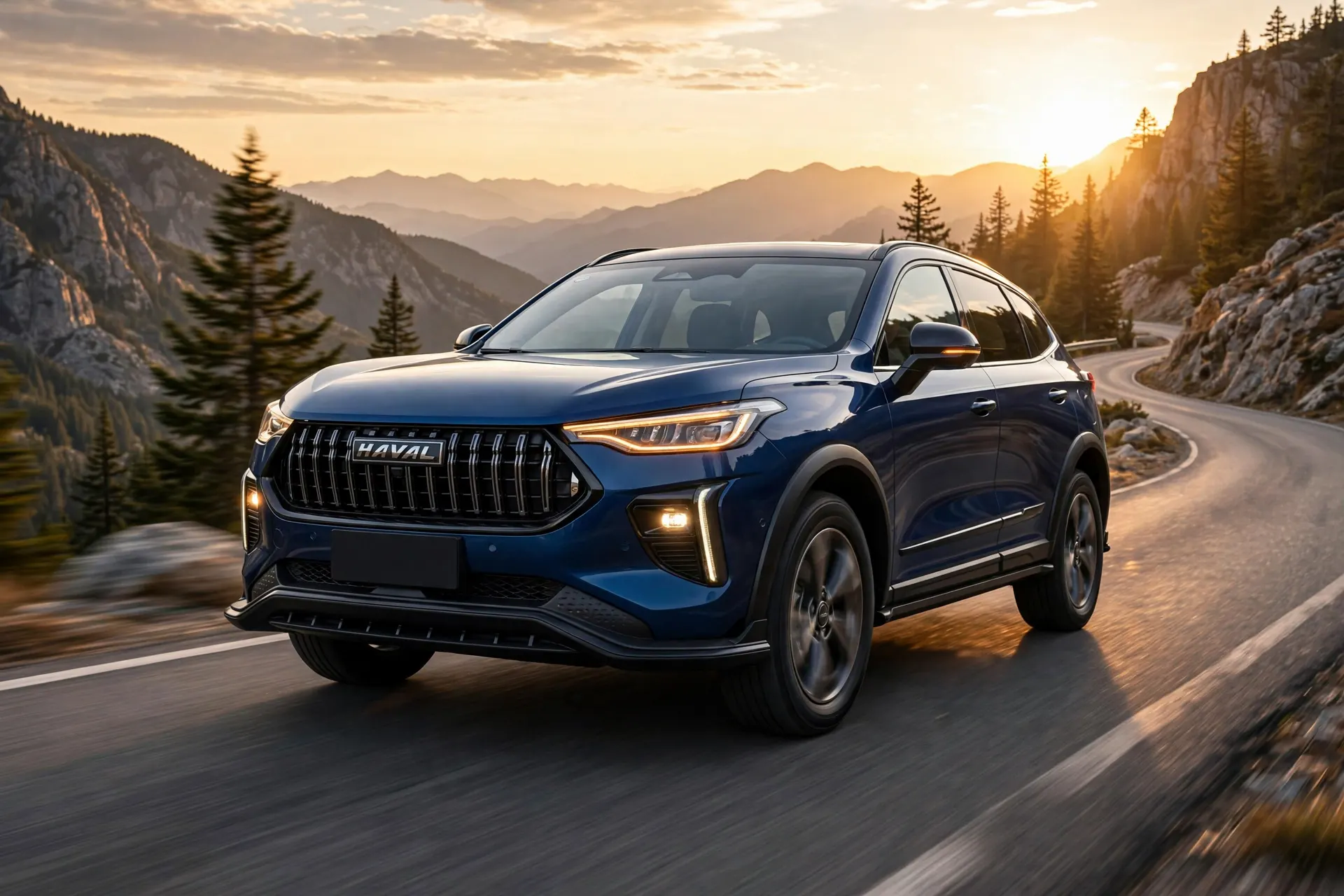 Haval Chitu, tres cuartos delantero en carretera urbana