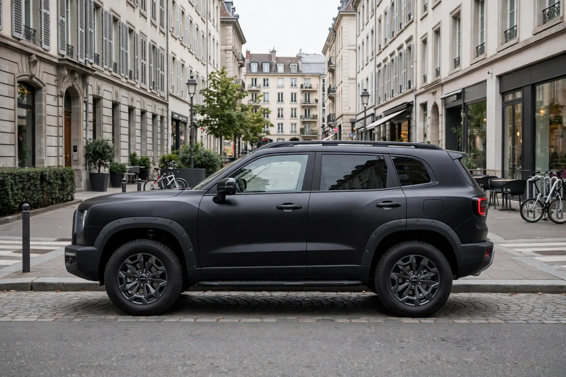 Haval Dargo X, vista lateral en ciudad