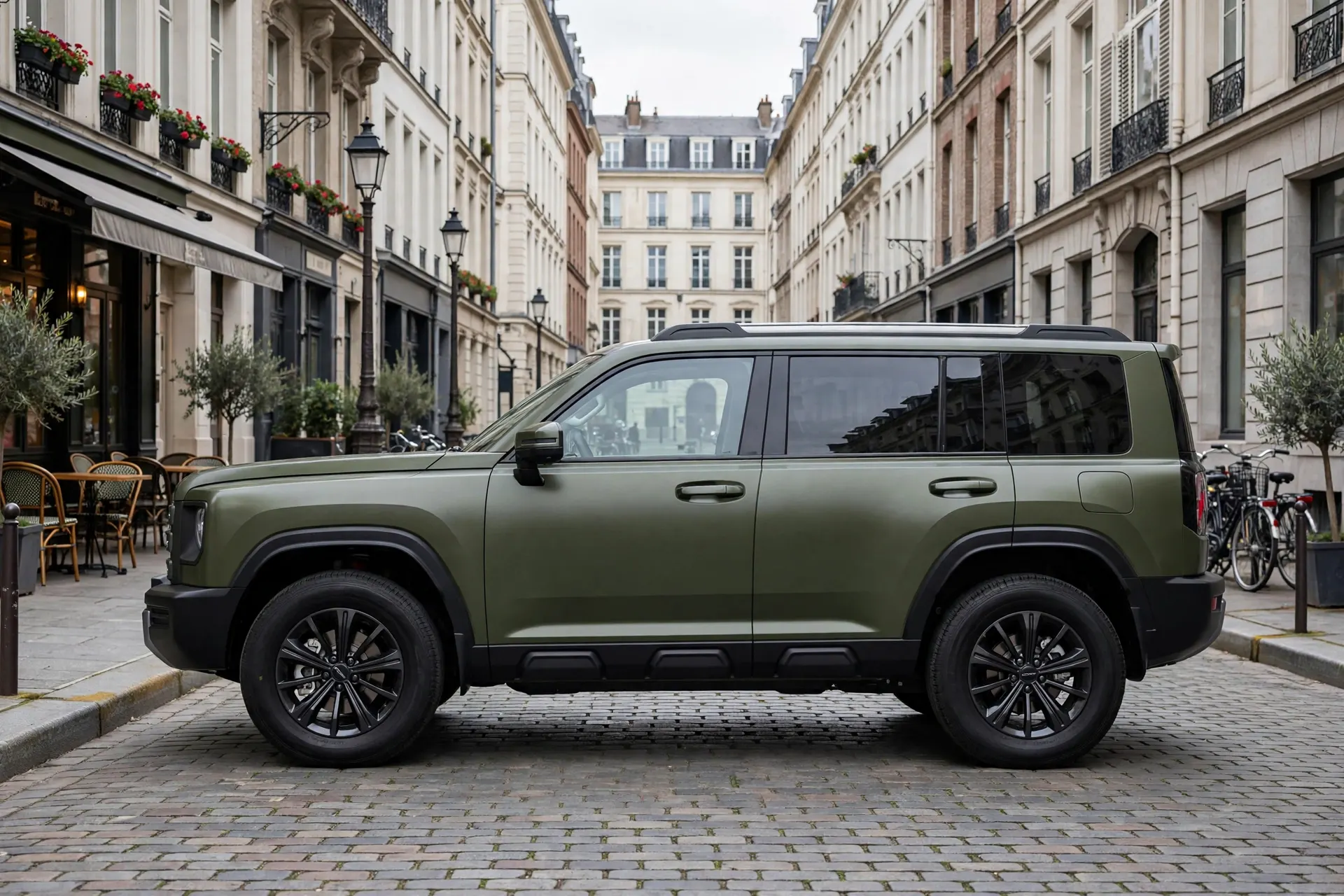 Haval Raptor, vista lateral en pista de tierra