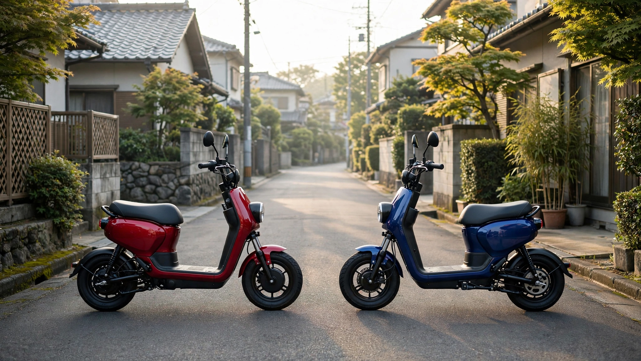 Comparativa entre la Honda EM1 e: y la Yamaha NEO's, los dos ciclomotores eléctricos japoneses