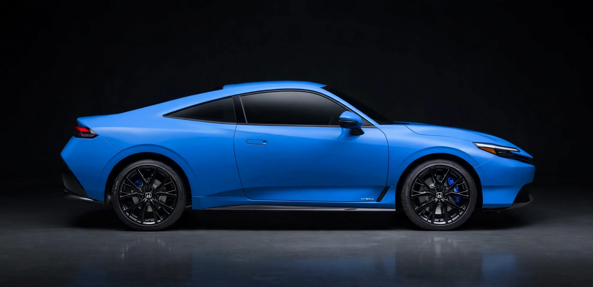 Honda Prelude e:HEV azul Racing, vista lateral