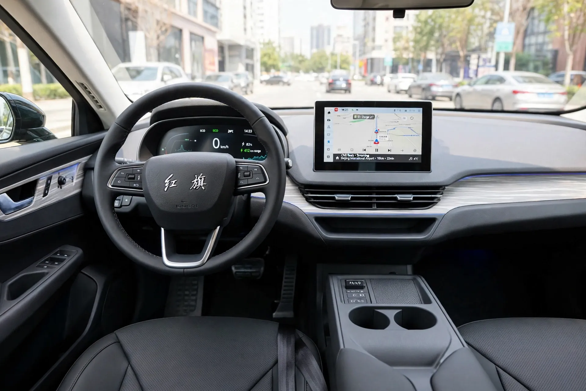 Interior del Hongqi E-QM5