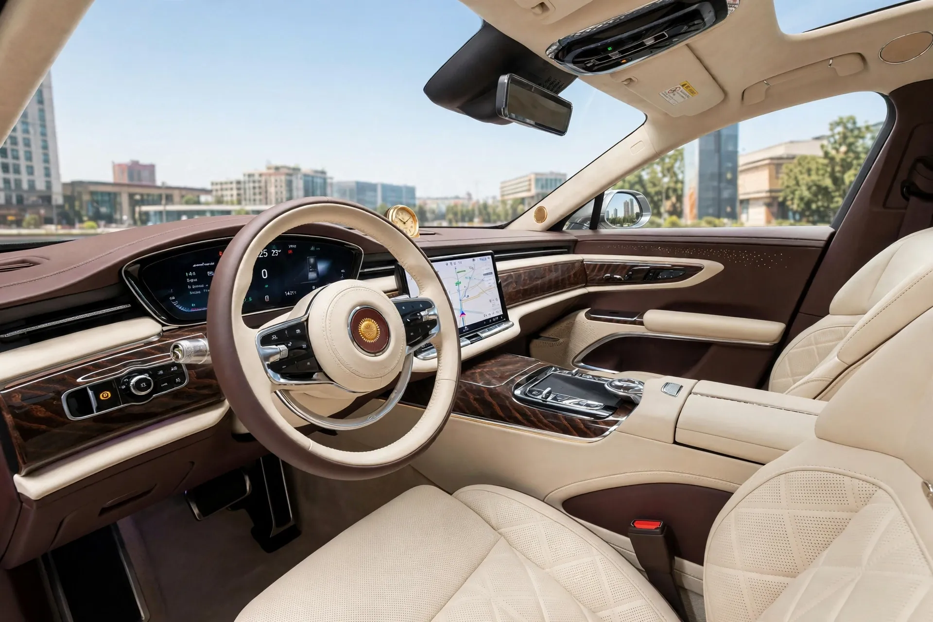 Interior oficial del Hongqi Guoya
