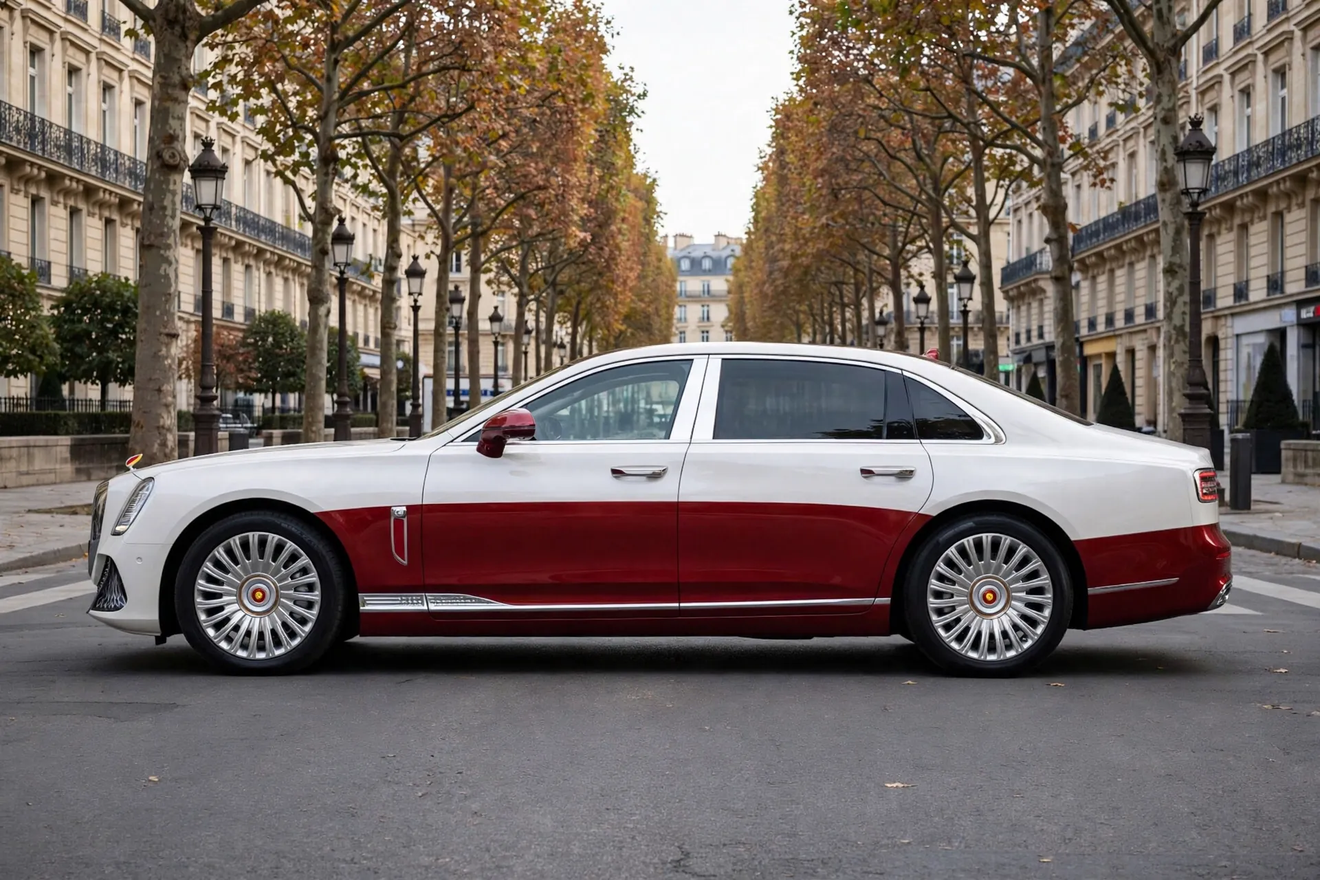Hongqi Guoya, vista lateral