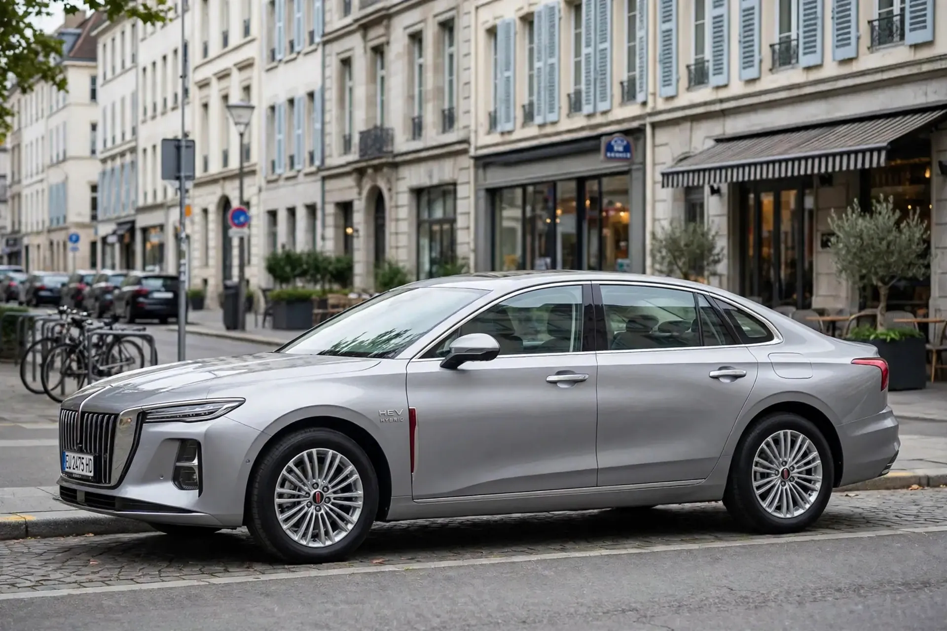 Hongqi H5 HEV, vista lateral