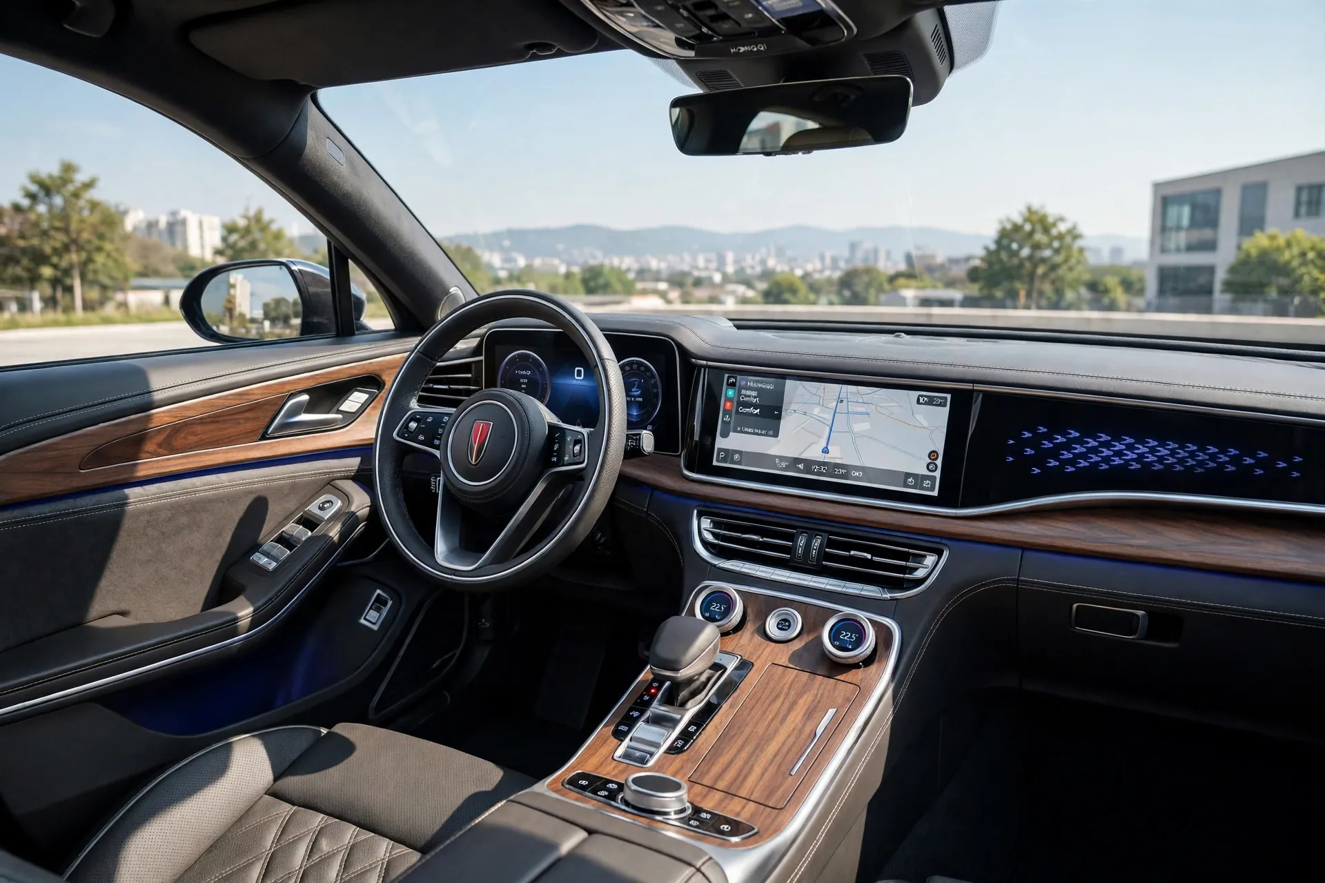 Interior oficial del Hongqi H9