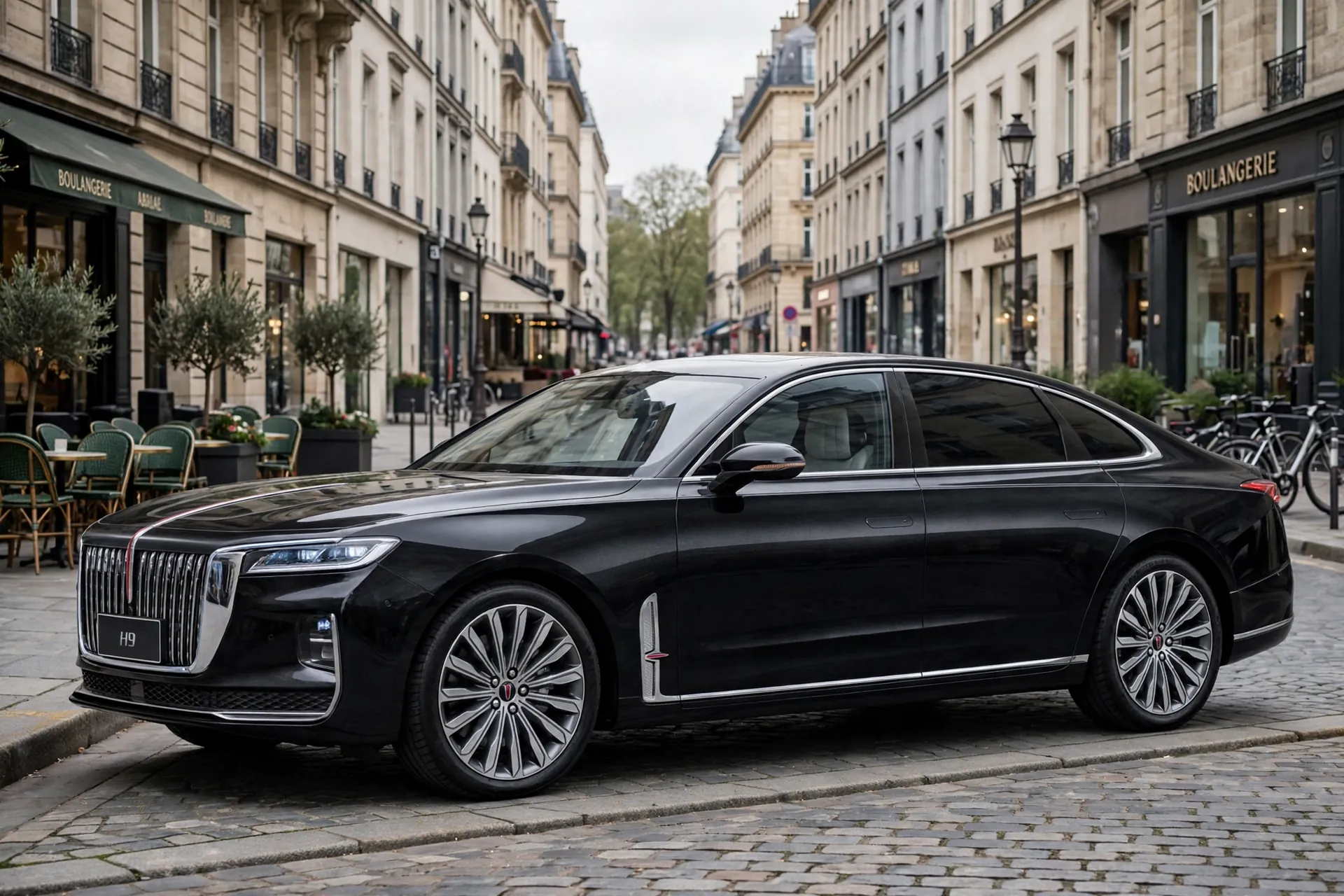 Hongqi H9, vista lateral