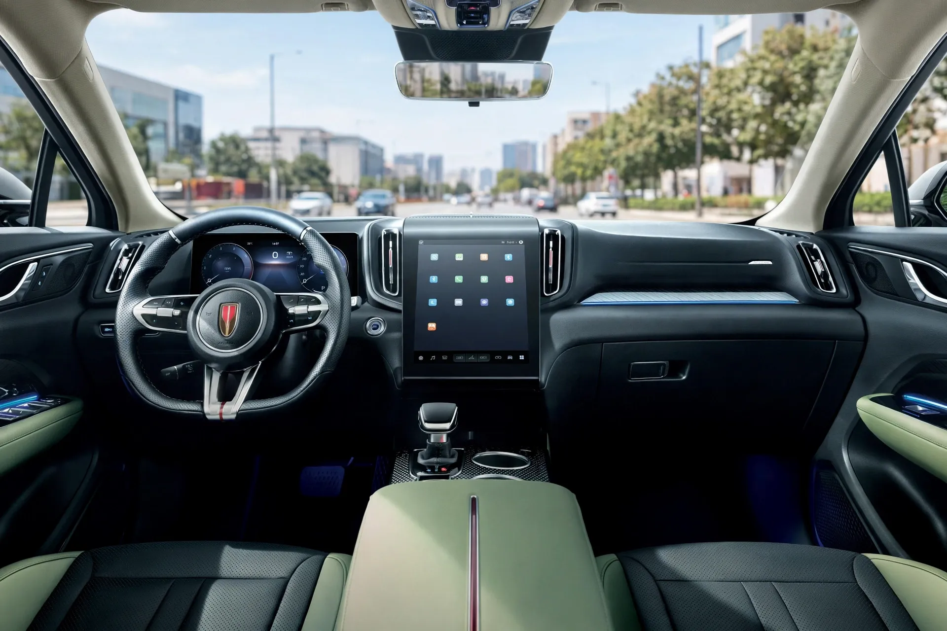 Interior oficial del Hongqi HS3