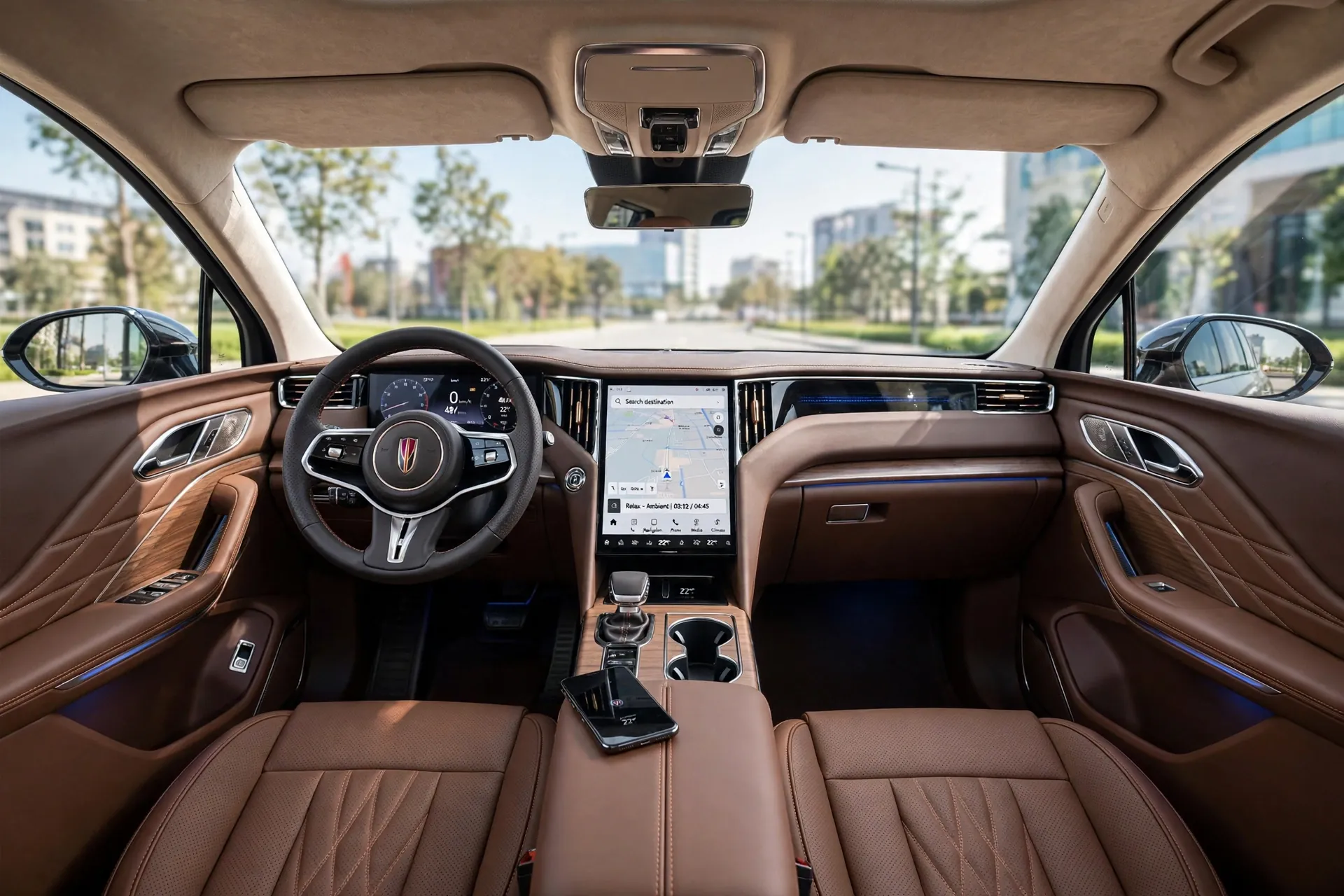 Interior oficial del Hongqi HS7
