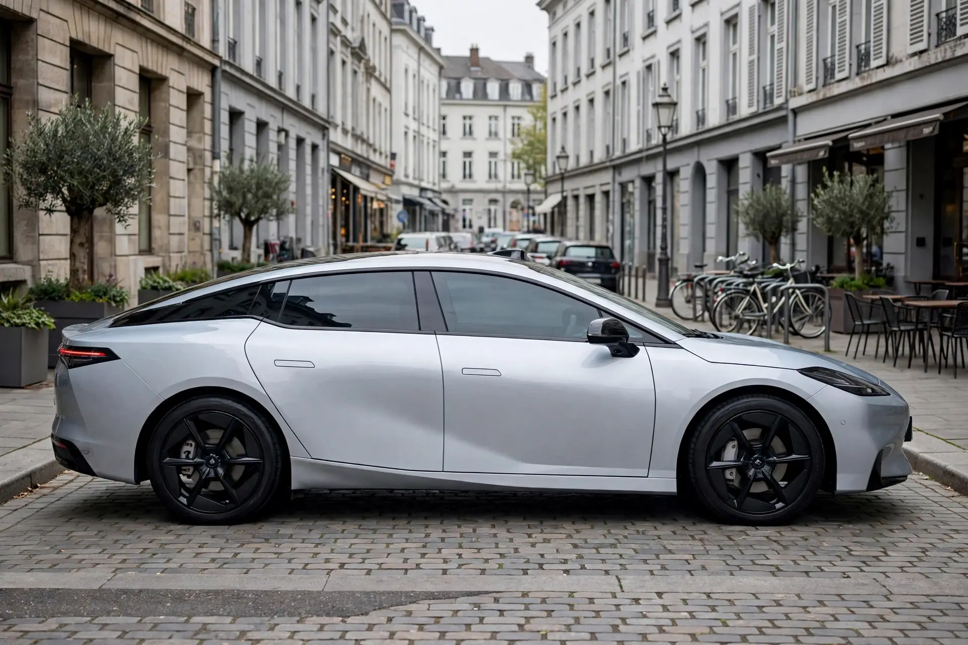 Hyptec GT, vista lateral en calle europea
