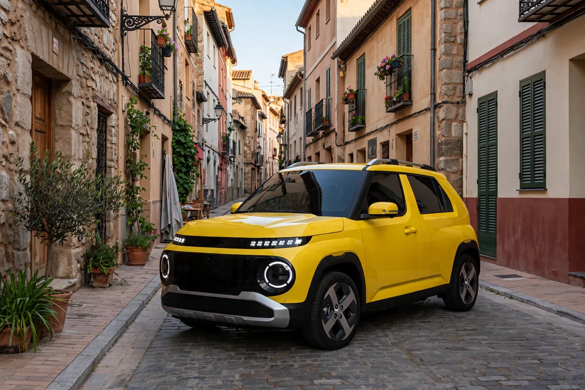 Hyundai Inster Klass, vista tres cuartos delantera