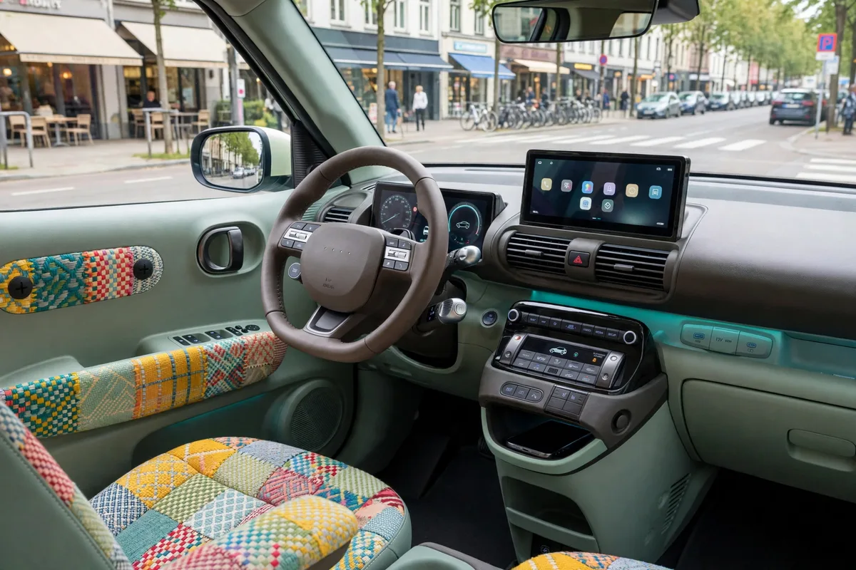 Interior oficial del Hyundai Inster Klass