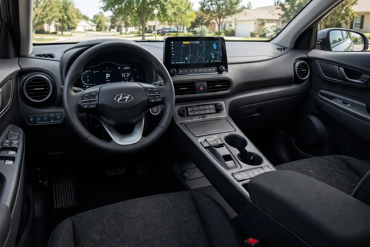 Interior oficial del Hyundai Kona