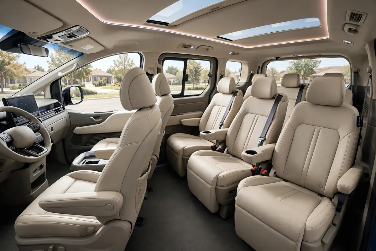 Interior oficial del Hyundai Staria 2.2 CRDi