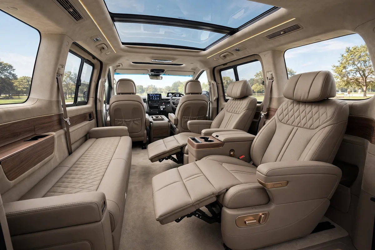 Interior oficial del Hyundai Staria Híbrido