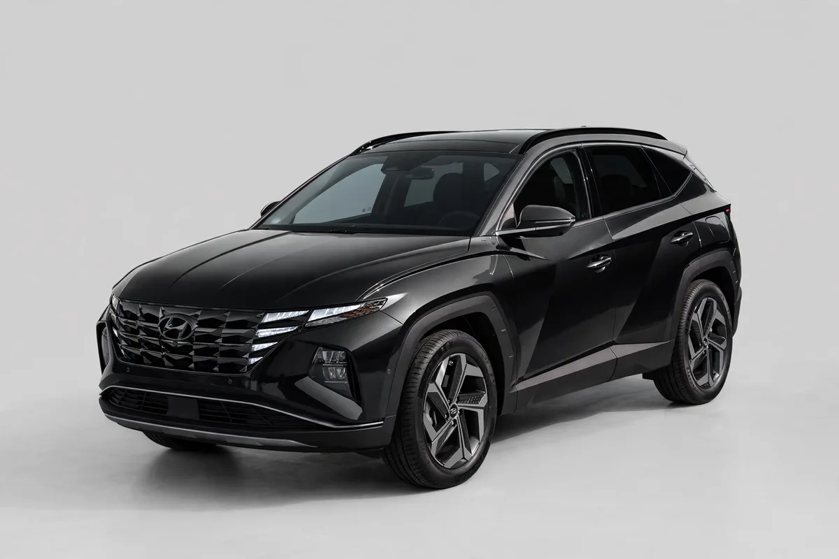 Hyundai Tucson gasolina, vista tres cuartos delantera