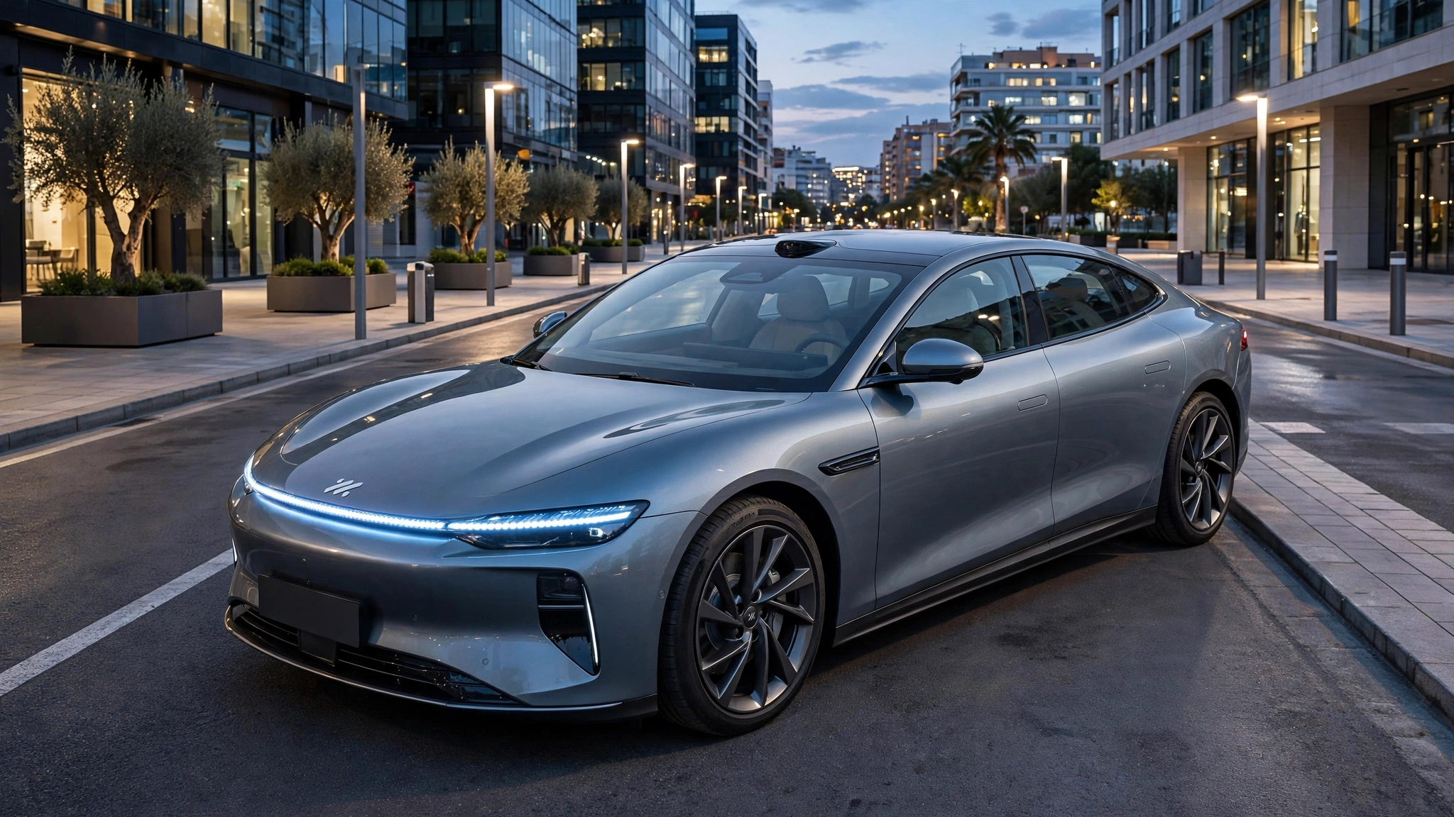 IM L6 Max 2026 berlina eléctrica gris en autopista