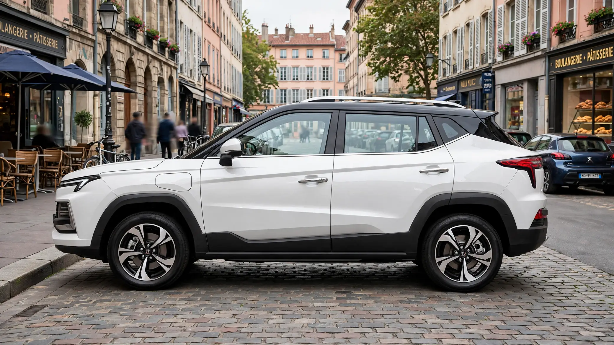 JAC E40X, vista lateral