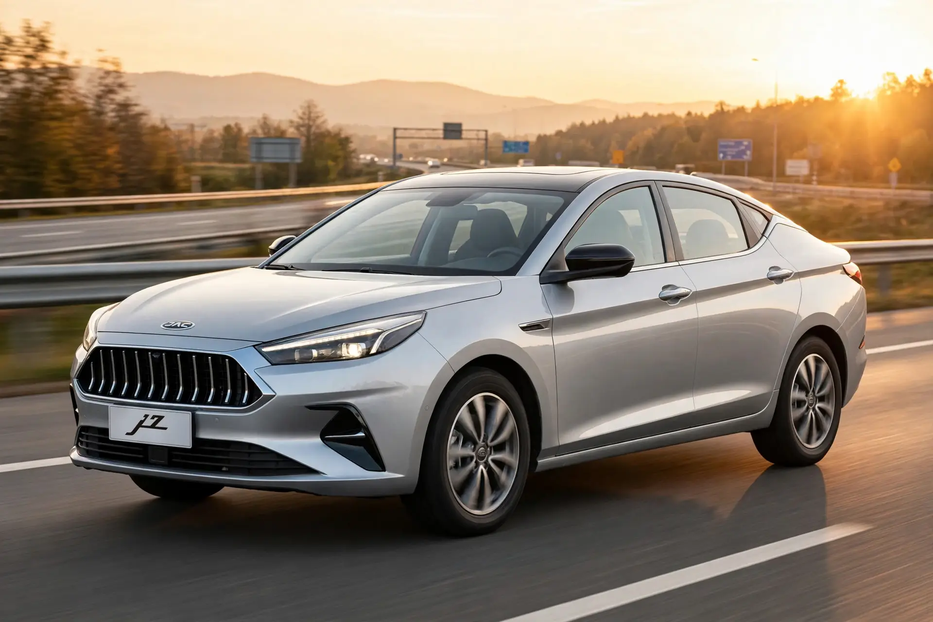 JAC J7 liftback en carretera