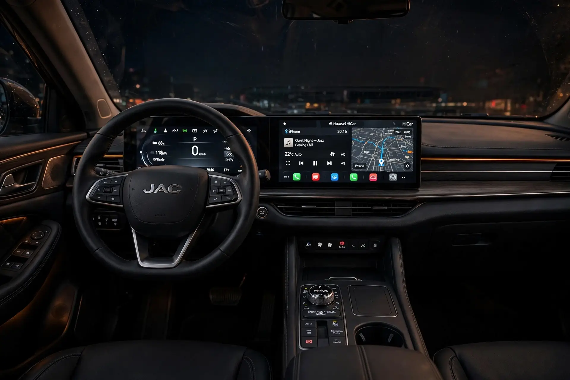 Interior oficial del JAC QX
