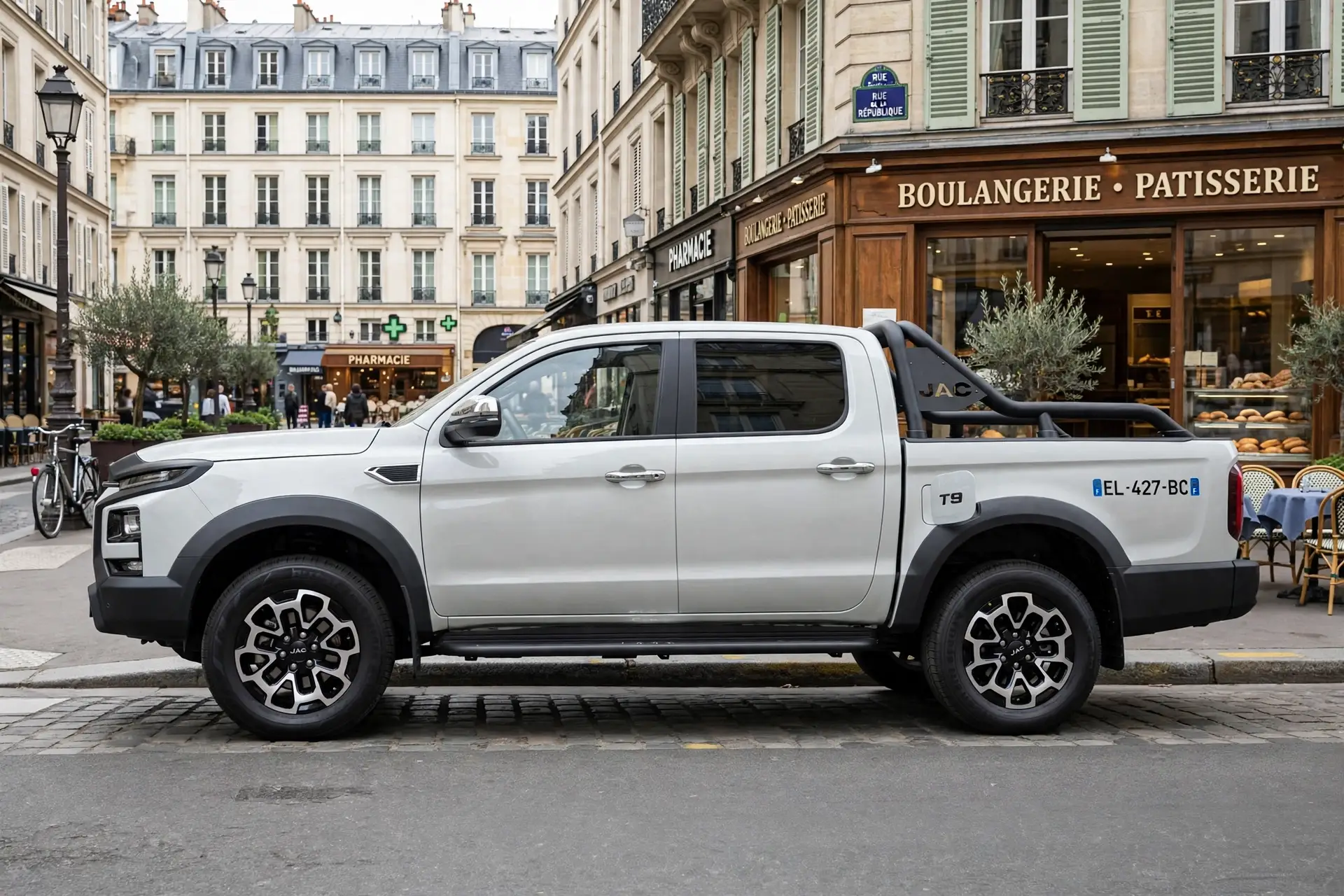 JAC T9 EV, vista lateral