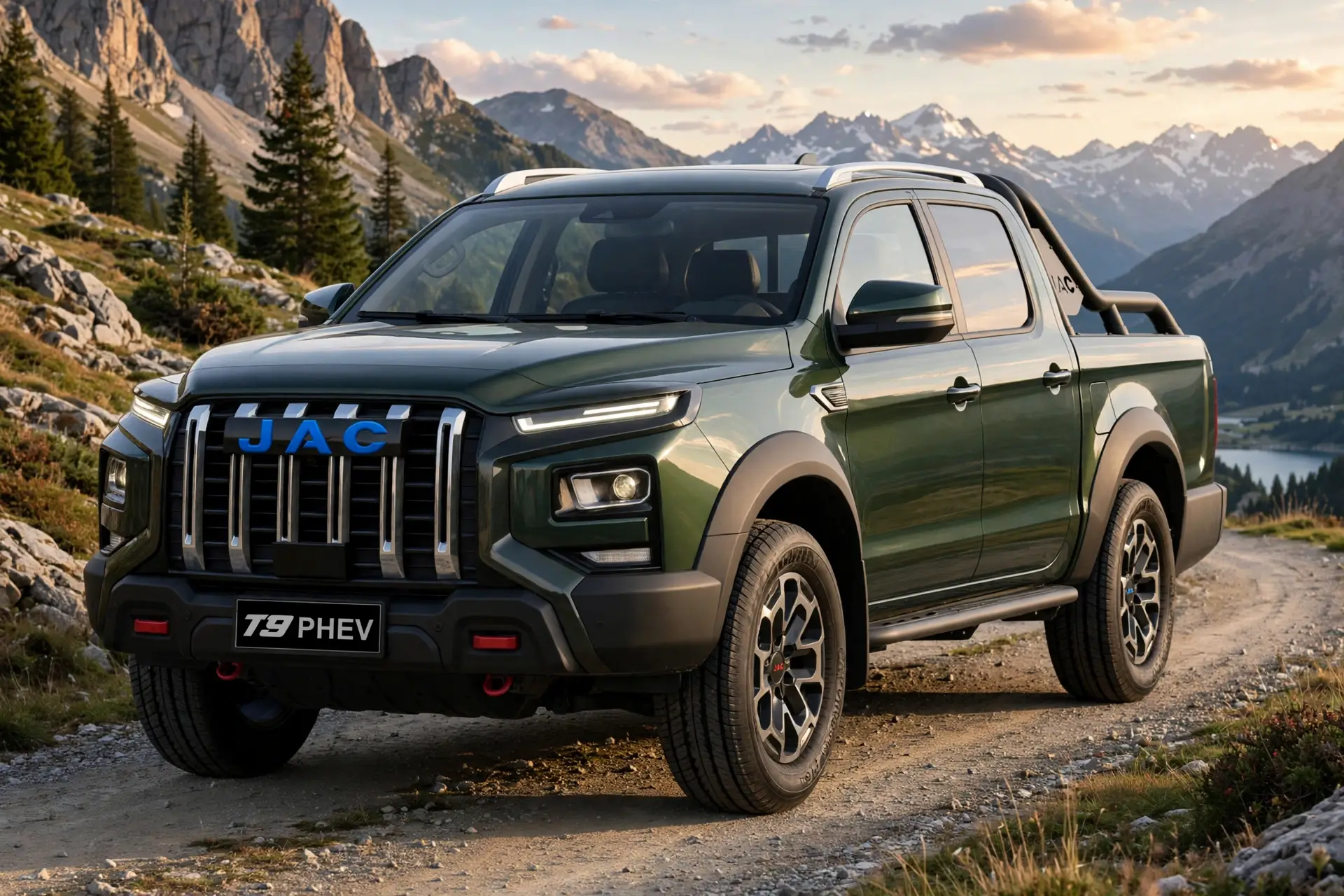 JAC T9 PHEV híbrida enchufable en montaña