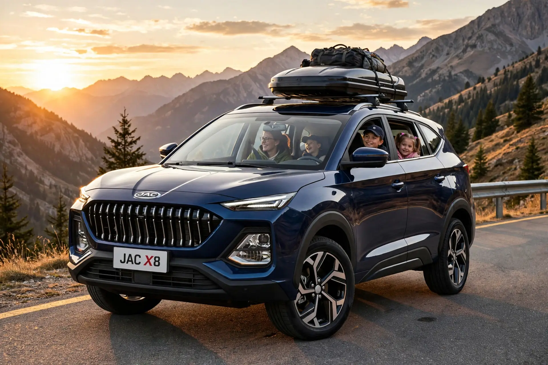 JAC X8 SUV familiar en carretera