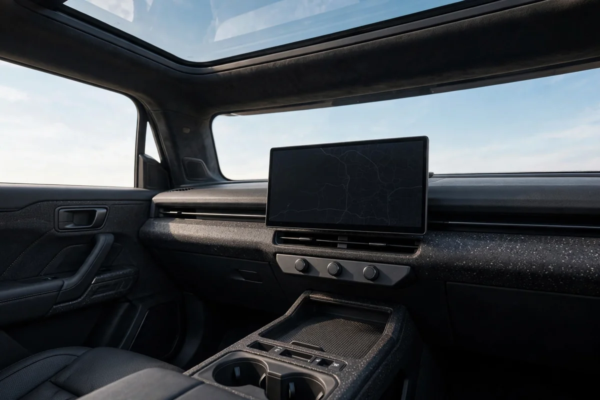 Interior oficial del Jaecoo 6 EV