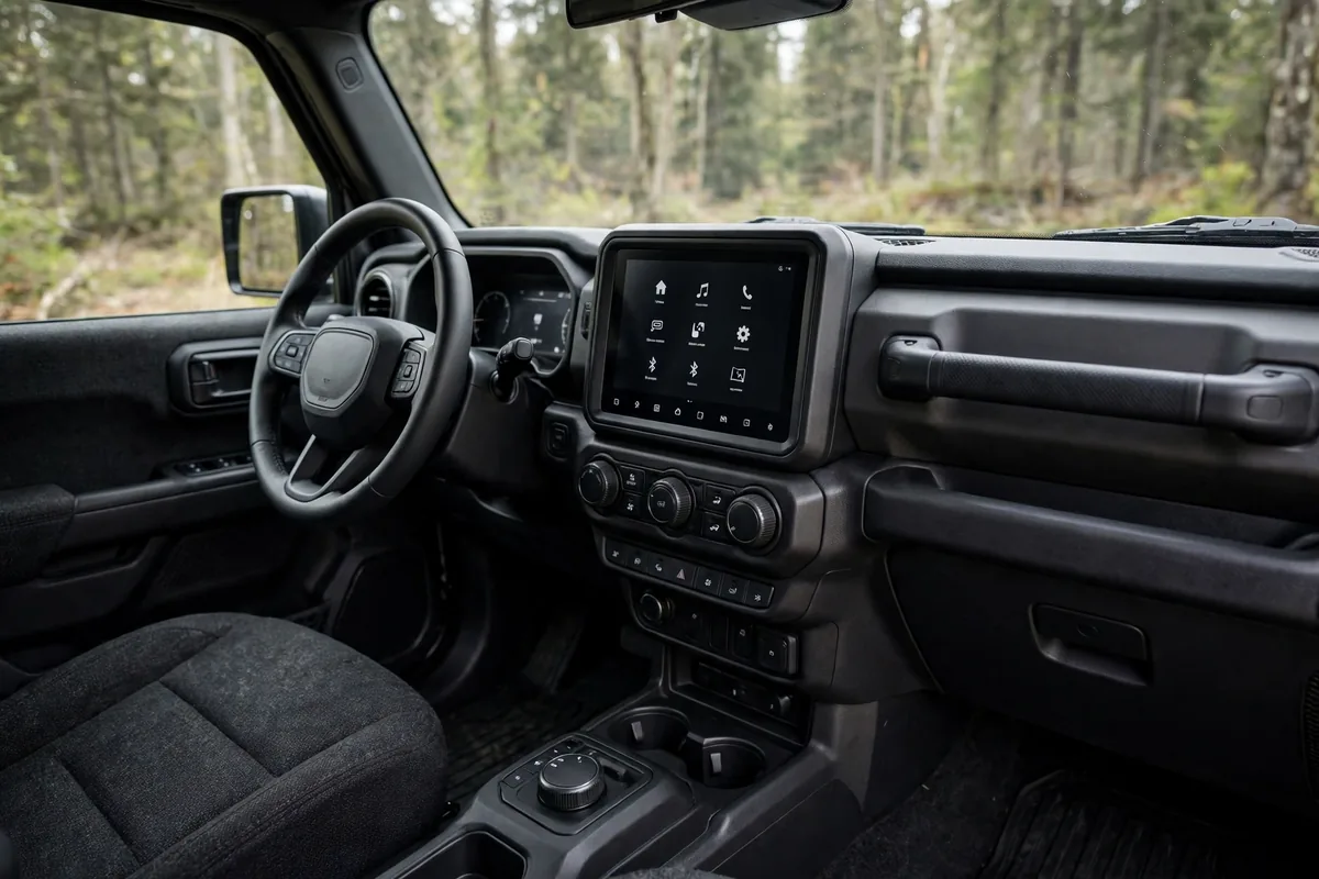 Interior del Jeep Avenger eléctrico