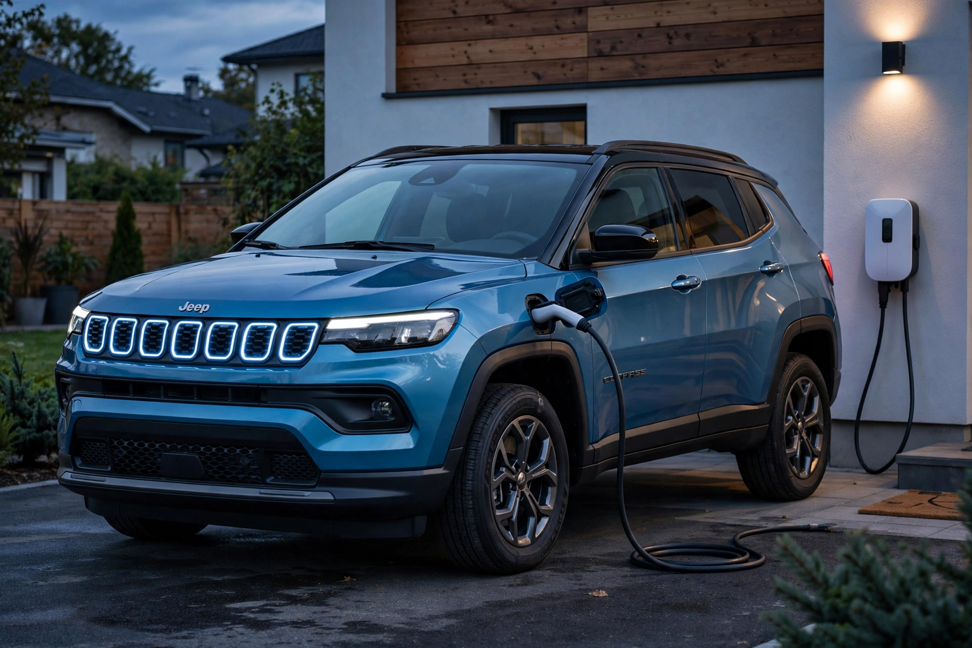 Jeep Compass e-Hybrid Plug-In 225 cargando en casa