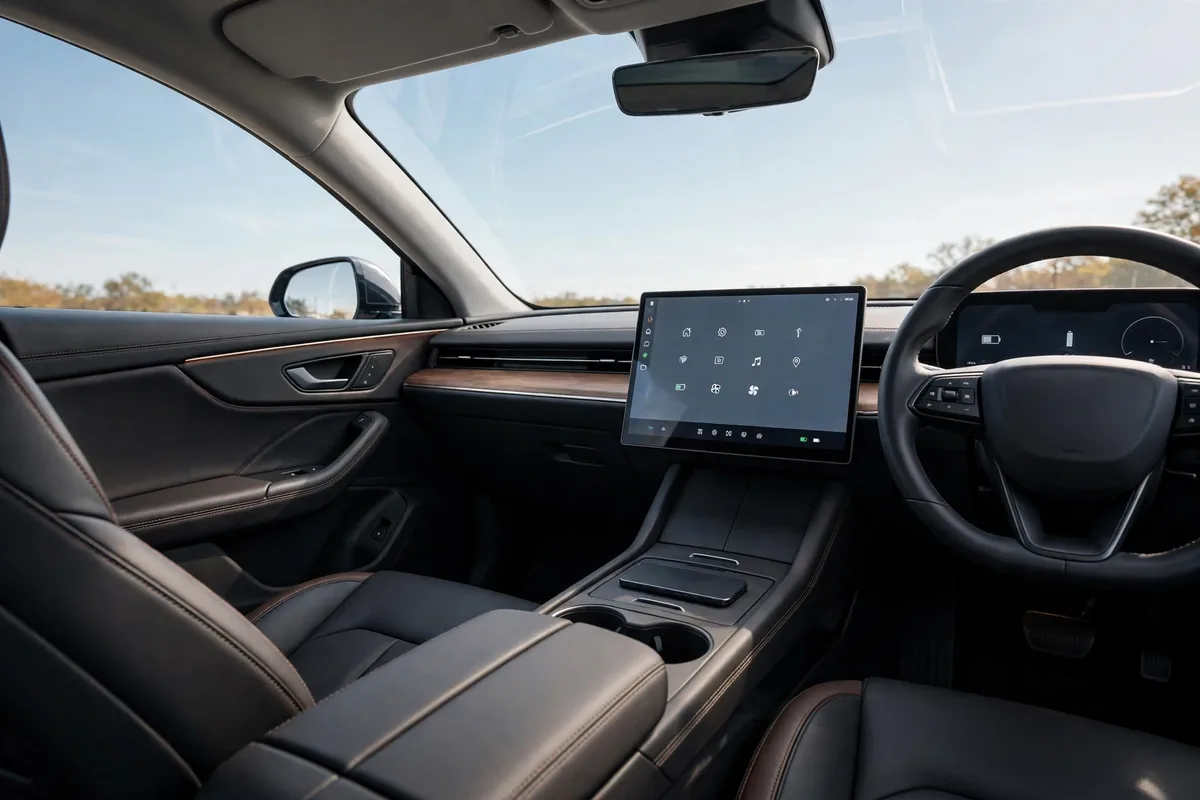 Interior oficial del Jeep Compass Electric 213 CV