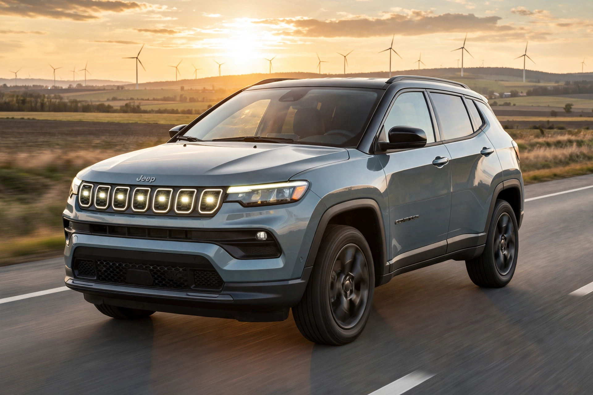 Jeep Compass eléctrico 231 Long Range en autopista