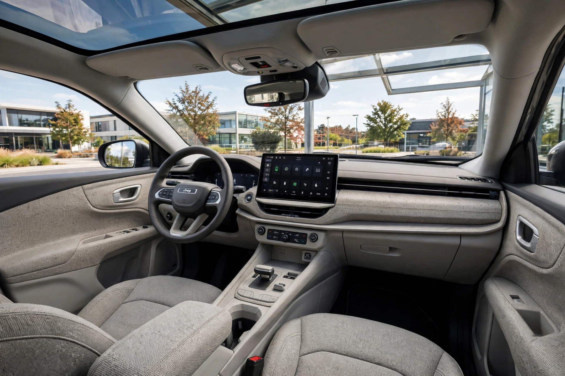 Interior oficial del Jeep Compass Eléctrico 231 Long Range