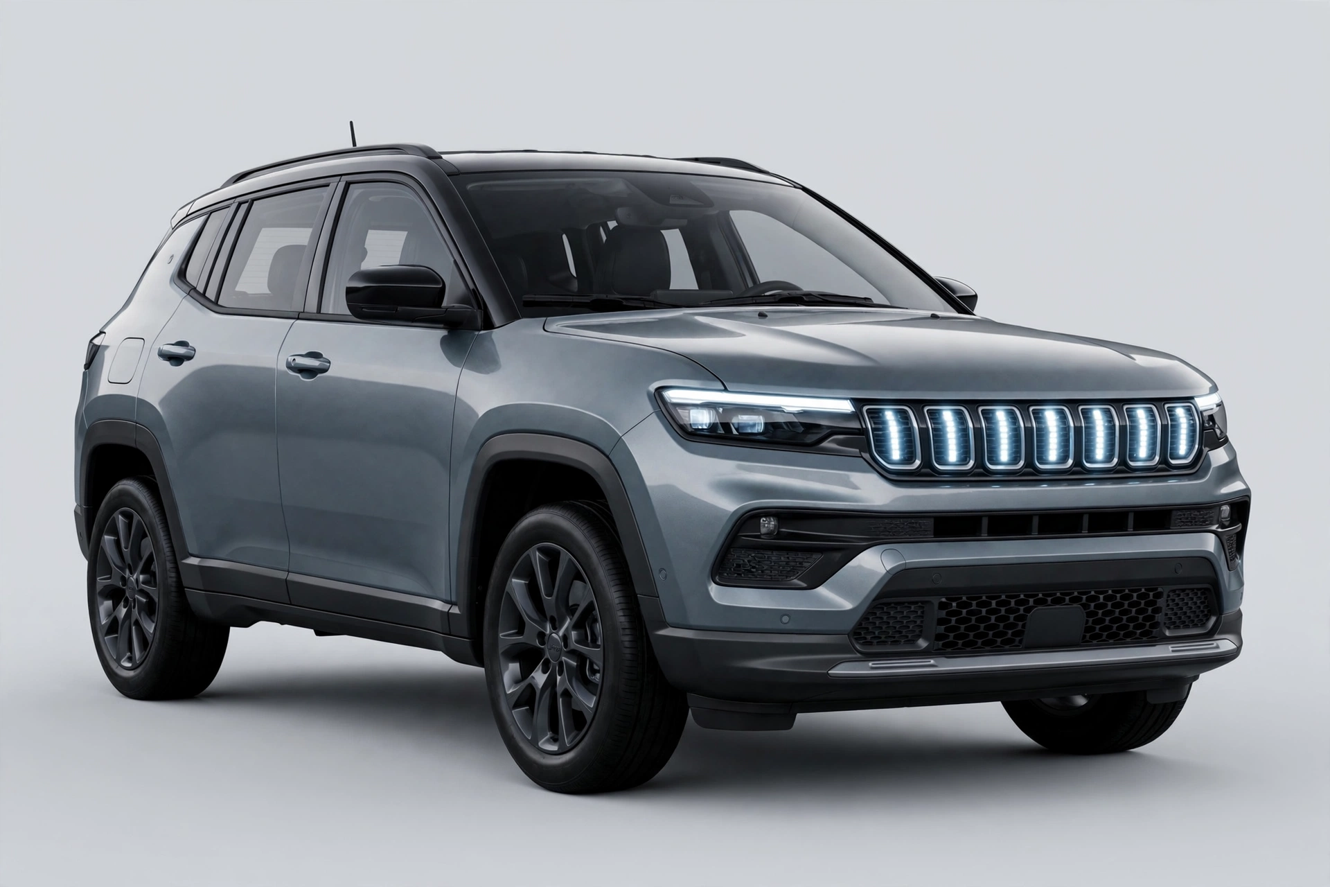 Jeep Compass eléctrico 231 Long Range, vista tres cuartos