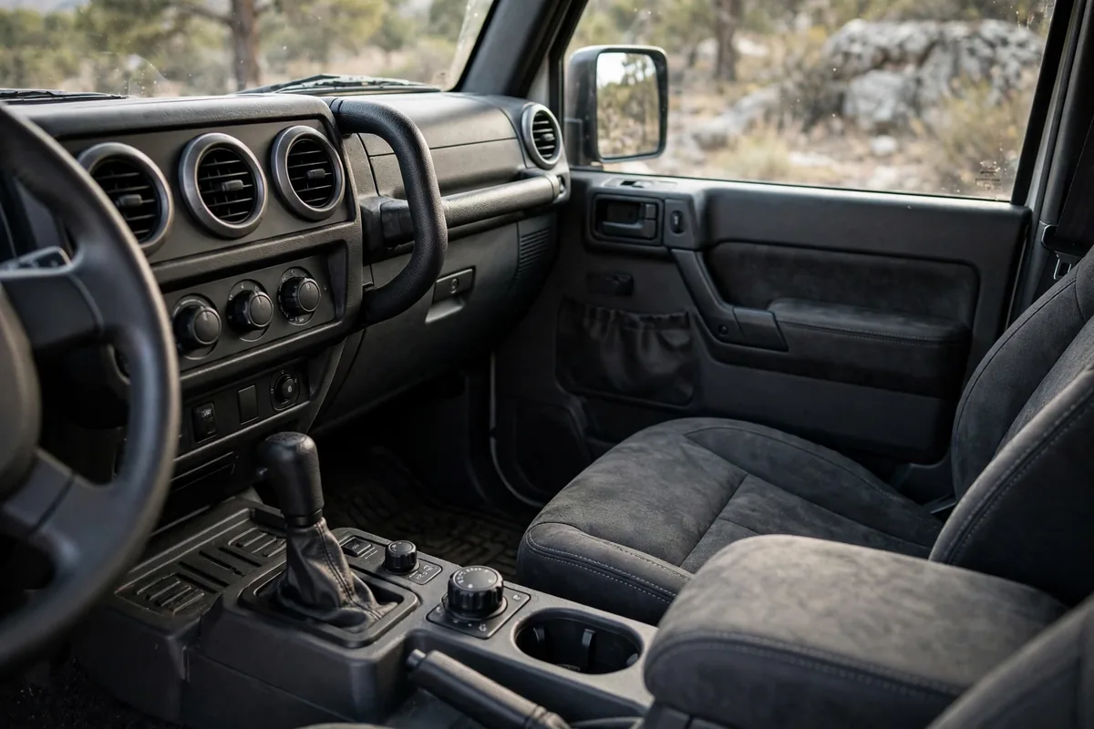 Interior del Jeep Wrangler 2.0T